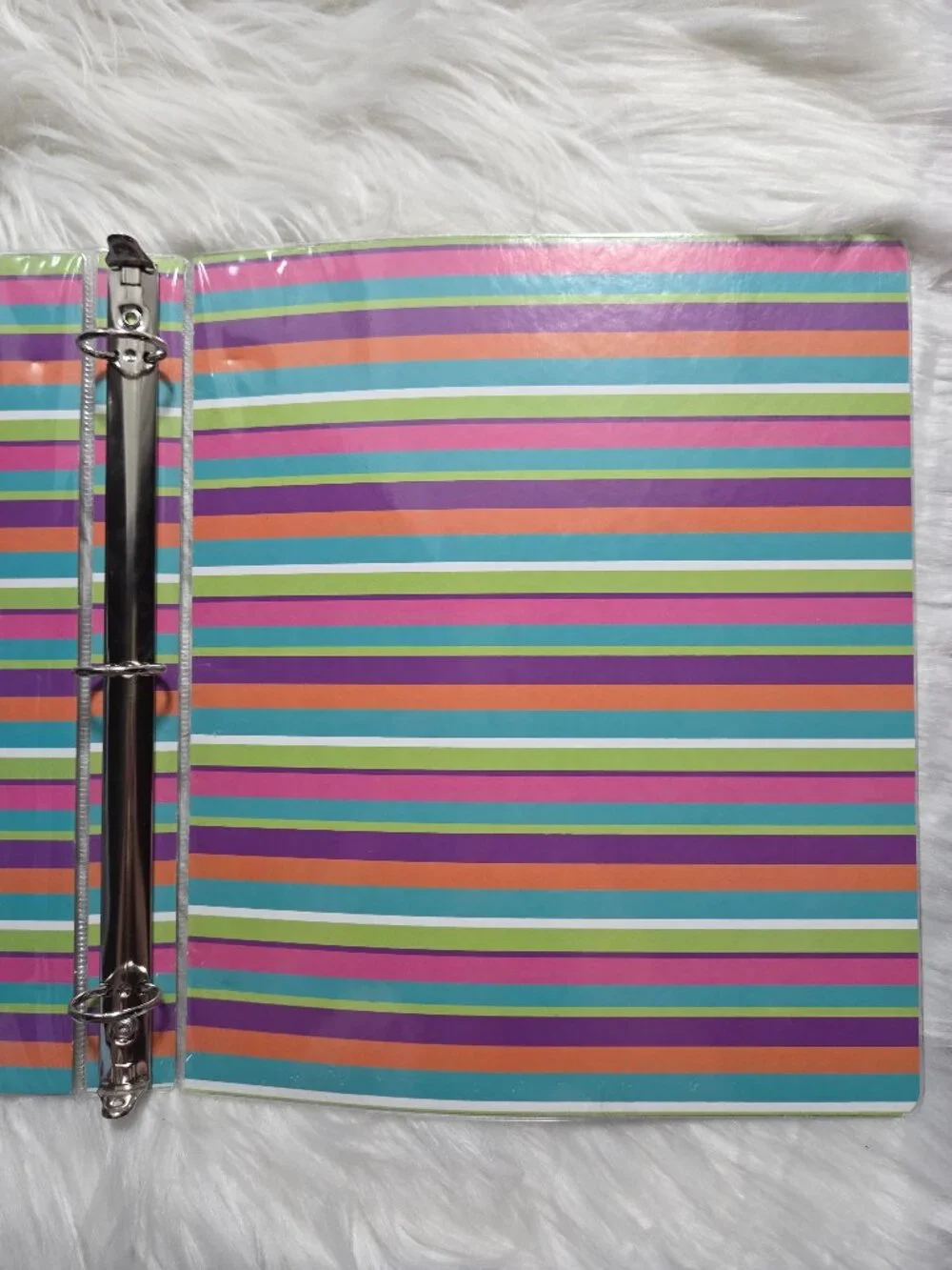Colorful Stripe Binder